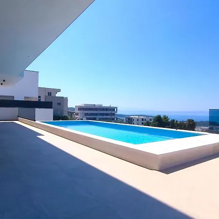 Villa Modern Dado With Heated Pool & Sea View In Makarska