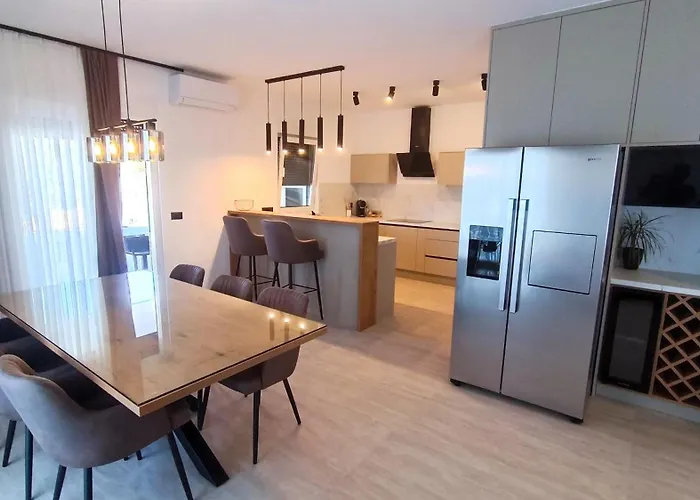 Modern Dado With Heated Pool & Sea View In